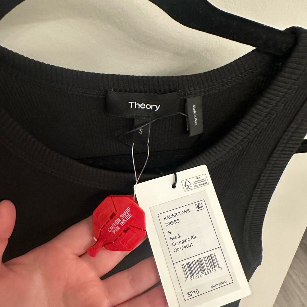 Theory Black Racer Tank Dress - Picture 3 of 5